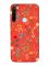 Матовий червоний чохол на Xiaomi Redmi Note 8T :: Квітковий фон (принт 269)