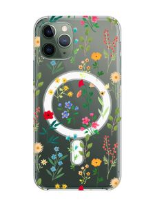 Магнітний чохол на iPhone 12/12 Pro із підтримкою MagSafe :: Квітковий фон (принт 269)