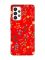 Матовий червоний чохол на Samsung Galaxy A53 4G/5G :: Квітковий фон (принт 269)
