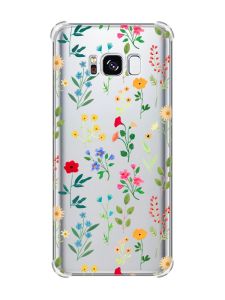 Чохол з потовщеними кутами на Samsung Galaxy S8 :: Квітковий фон (принт 269)