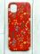 Матовий червоний чохол на Samsung Galaxy A04E/A042 :: Квітковий фон (принт 269)