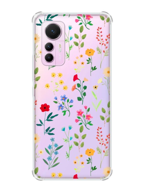 Чохол з потовщеними кутами на Xiaomi 12 Lite :: Квітковий фон (принт 269)