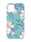 Матовий бірюзовий чохол на Apple iPhone 12/12 Pro (6.1) :: Квітковий малюнок (принт 272)