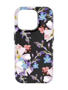 Матовий чорний чохол на Apple iPhone 14 Pro Max :: Квітковий малюнок (принт 272)