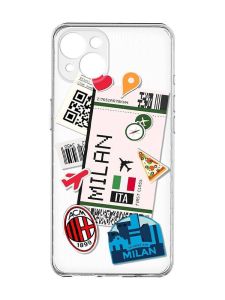 Прозорий чохол із захистом камер на iPhone 15 Plus :: Подорожі. Італія (принт 325)