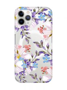 Магнітний чохол на iPhone 11 Pro Max із підтримкою MagSafe :: Квітковий малюнок (принт 272)