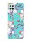 Матовий бірюзовий чохол на Samsung Galaxy M32/M22/A22 4G :: Квітковий малюнок (принт 272)