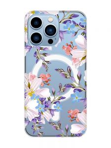 Магнітний чохол на iPhone 13 Pro Max із підтримкою MagSafe :: Квітковий малюнок (принт 272)