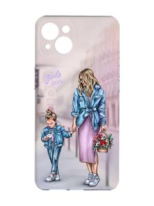 Чохол із захистом камер на iPhone 15 Plus :: Мама і донька (принт 56)