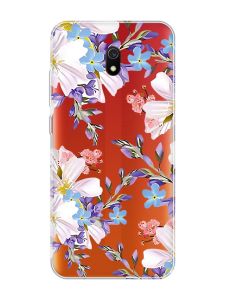 Прозорий чохол на Xiaomi Redmi 8A :: Квітковий малюнок (принт 272)