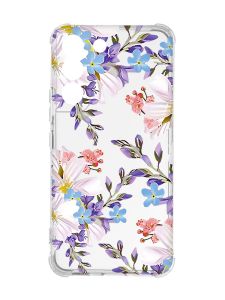 Чохол із потовщеними кутами на Samsung Galaxy S22 :: Квітковий малюнок (принт 272)