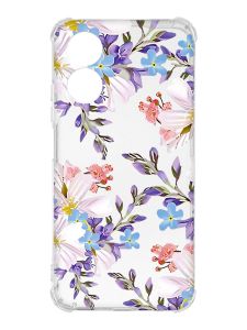 Чохол із потовщеними кутами на Oppo A17 :: Квітковий малюнок (принт 272)
