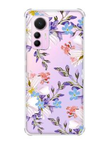 Чохол з потовщеними кутами на Xiaomi 12 Lite :: Квітковий малюнок (принт 272)