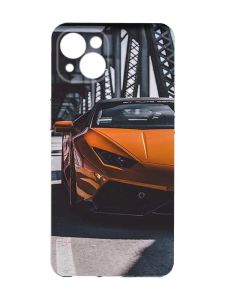 Чохол із захистом камер на iPhone 15 Plus :: Авто помаранчеве (принт 237)