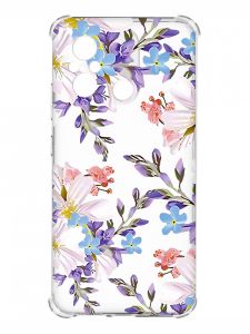 Чохол з потовщеними кутами на Xiaomi Redmi 12C :: Квітковий малюнок (принт 272)