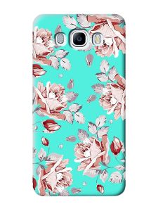 Матовий бірюзовий чохол на Samsung Galaxy J7(2016) J710 :: Фон Троянди (принт 273)