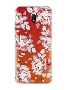 Прозорий чохол на Xiaomi Redmi 8A :: Фон Троянди (принт 273)