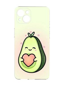 Чохол із захистом камер на iPhone 15 Plus :: Кавай авокадо з сердечком (принт 310)