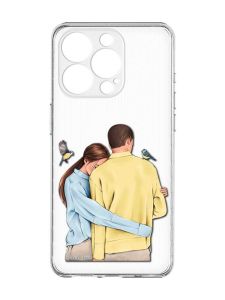 Чохол із захистом камери на  iPhone 15 Pro :: Українська пара (принт 14)