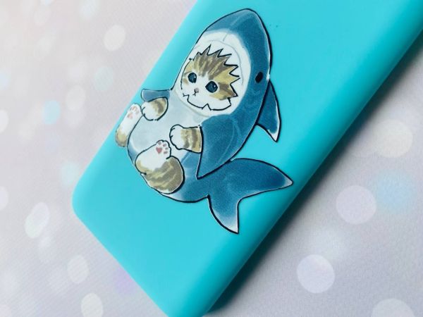 Матовий бірюзовий чохол на Samsung Galaxy A04E / A042 :: Кошеня (принт 120)