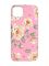 Матовий рожевий чохол на  Apple iPhone 14 :: Квіти пастельні (принт 277)