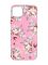 Матовий рожевий чохол на  Apple iPhone 14 :: Фон Троянди (принт 273)
