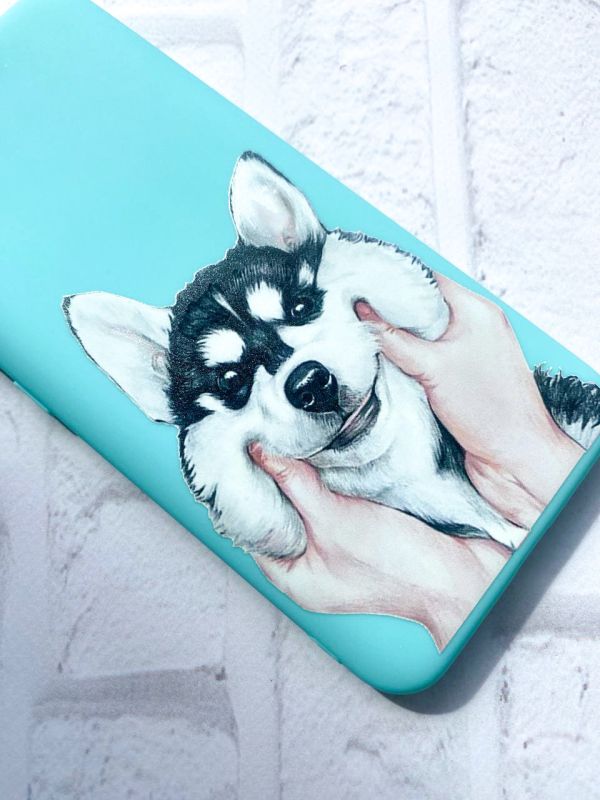 Матовий бірюзовий чохол на Samsung Galaxy A32 :: Мордочка (принт 121)