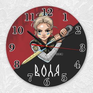 Годинник настінний :: Українська захисниця (принт 171)