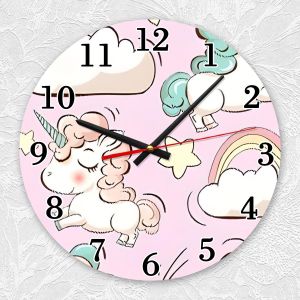 Годинник настінний :: Однороги (принт 106)