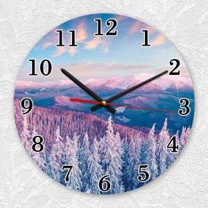 Годинник настінний :: Зимовий пейзаж (принт 163.2)