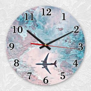 Годинник настінний :: Подорожі. Карта (принт 317)