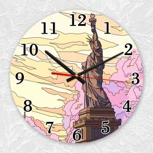 Годинник настінний :: Статуя Свободи (принт 331)