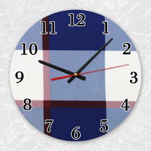 Годинник настінний :: Клітковий принт