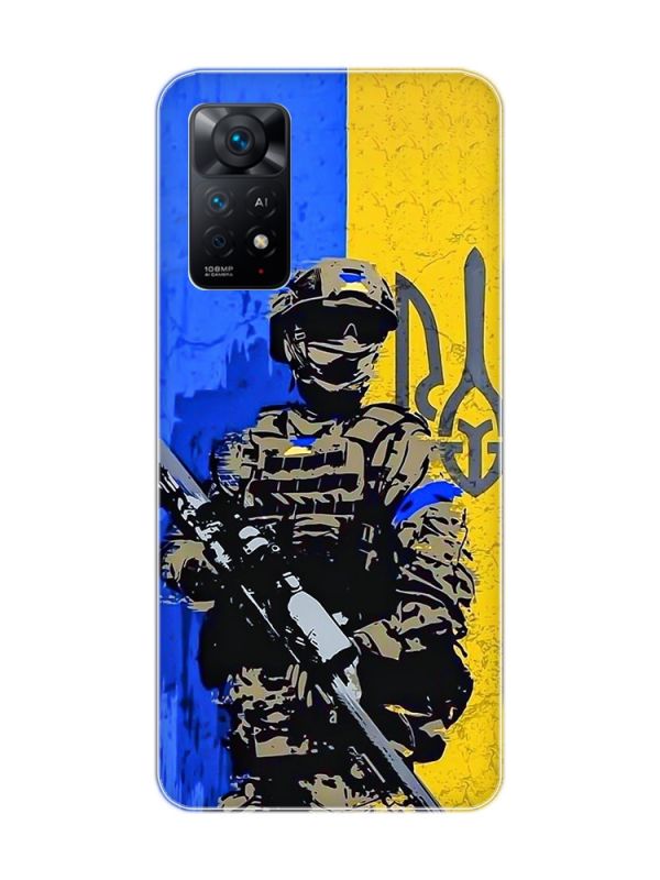 Чохол на Xiaomi Redmi Note 11 Pro :: Солдат (патріотичний принт 350)