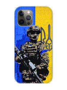 Магнітний чохол на iPhone 12 Pro Max із підтримкою MagSafe :: Солдат (патріотичний принт 350)