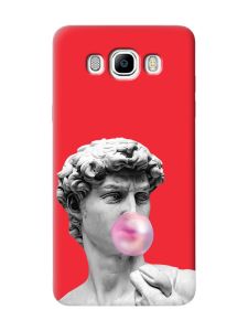 Матовий червоний чохол на Samsung Galaxy J7(2016) J710 :: Скульптура (принт 352)