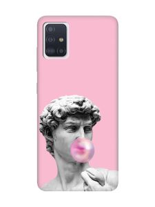 Матовий рожевий чохол на Samsung Galaxy A51 :: Скульптура (принт 352)