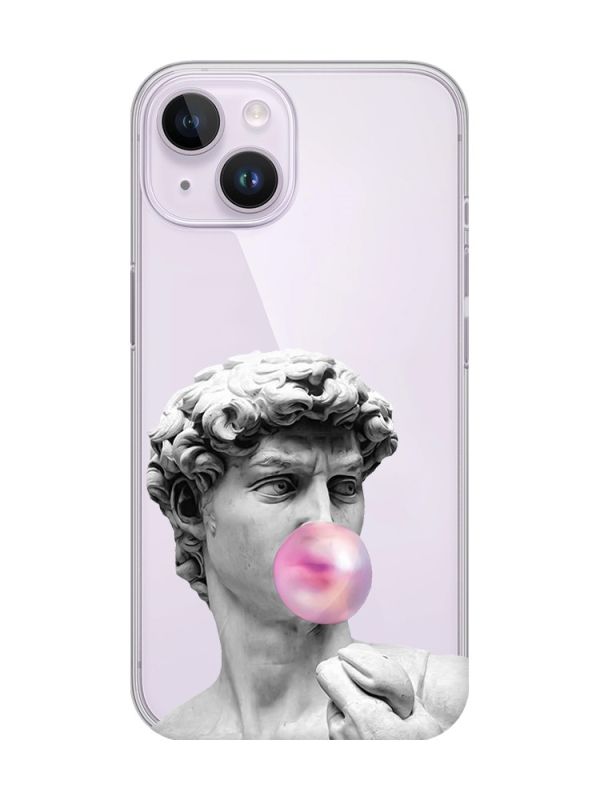 Прозорий чохол із захистом камери на iPhone 14 :: Скульптура (принт 352)