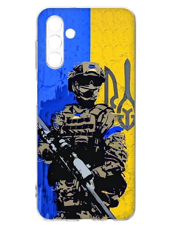 Чохол на Samsung A04s/A13 5G :: Солдат (патріотичний принт 350)