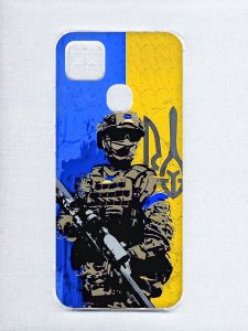 Чохол з потовщеними кутами на Xiaomi Redmi 9C/10A :: Солдат (патріотичний принт 350)