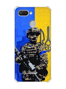 Чохол із потовщеними кутами для Xiaomi Redmi 6 :: Солдат (патріотичний принт 350)