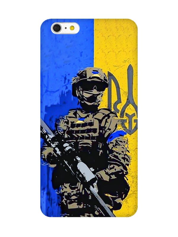 Чохол на iPhone 6+/6 Plus :: Солдат (патріотичний принт 350)