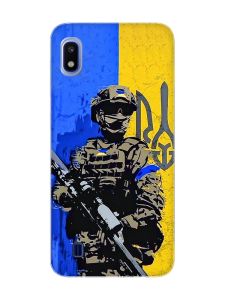 Чохол на Samsung Galaxy A10 (2019) A105 :: Солдат (патріотичний принт 350)