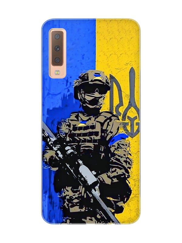 Чохол на Samsung Galaxy A7(2018) A750 :: Солдат (патріотичний принт 350)