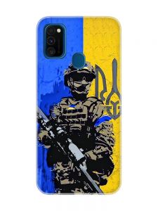 Чохол на Samsung Galaxy M30s/M21 :: Солдат (патріотичний принт 350)