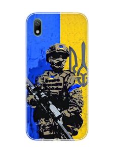 Чохол для Huawei Y5 2019 / Honor 8S :: Солдат (патріотичний принт 350)