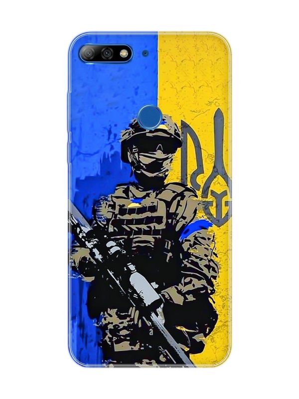 Чохол на Huawei Y7 (2018)/Y7 prime (2018) :: Солдат (патріотичний принт 350)