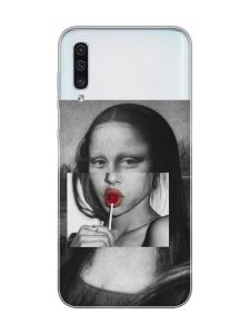 Прозорий чохол на Samsung Galaxy A50 (2019) A505/A30s :: Сучасна Мона Ліза (принт 351)