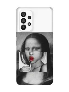 Прозорий чохол на Samsung Galaxy A53  :: Сучасна Мона Ліза (принт 351)