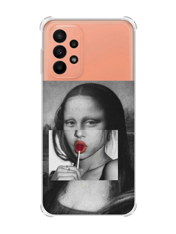 Чохол з потовщеними кутами на Samsung Galaxy A23 :: Сучасна Мона Ліза (принт 351)